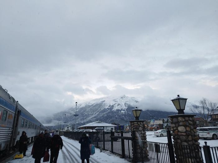 The Rockies from Jasper station