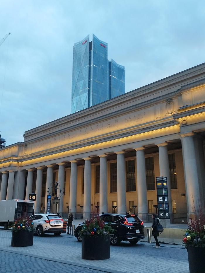 Outside Toronto Union Station