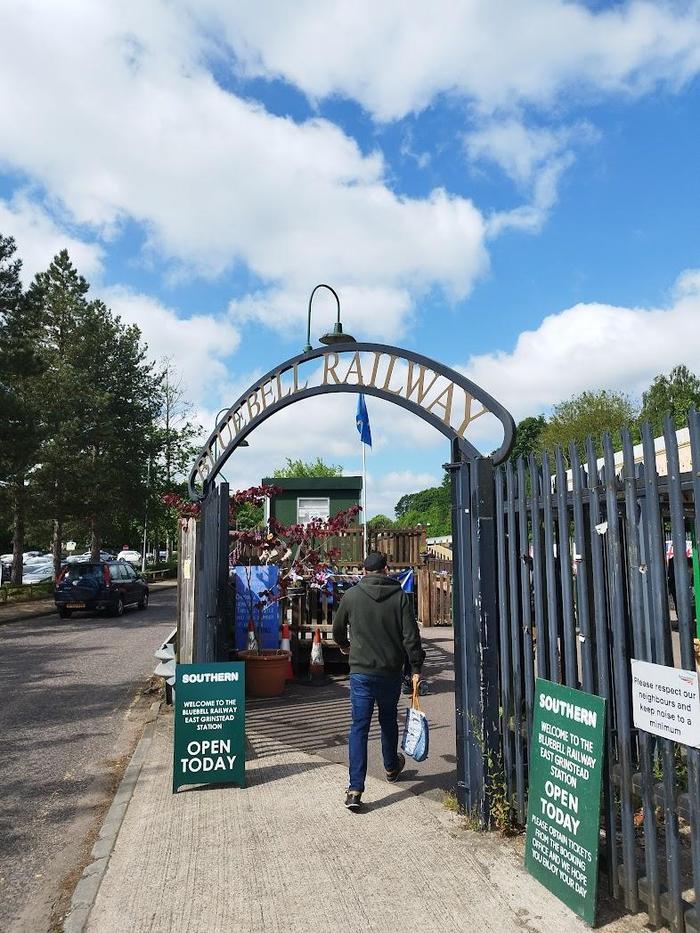 The entrance to Bluebell Railway at East Grinstead