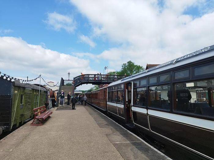 Some carriages of the steam train