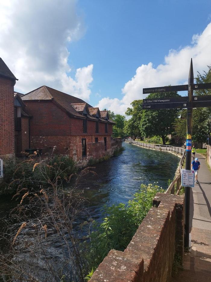 Looking down the River Itchen