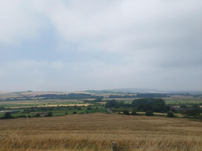 Views looking back over Southease