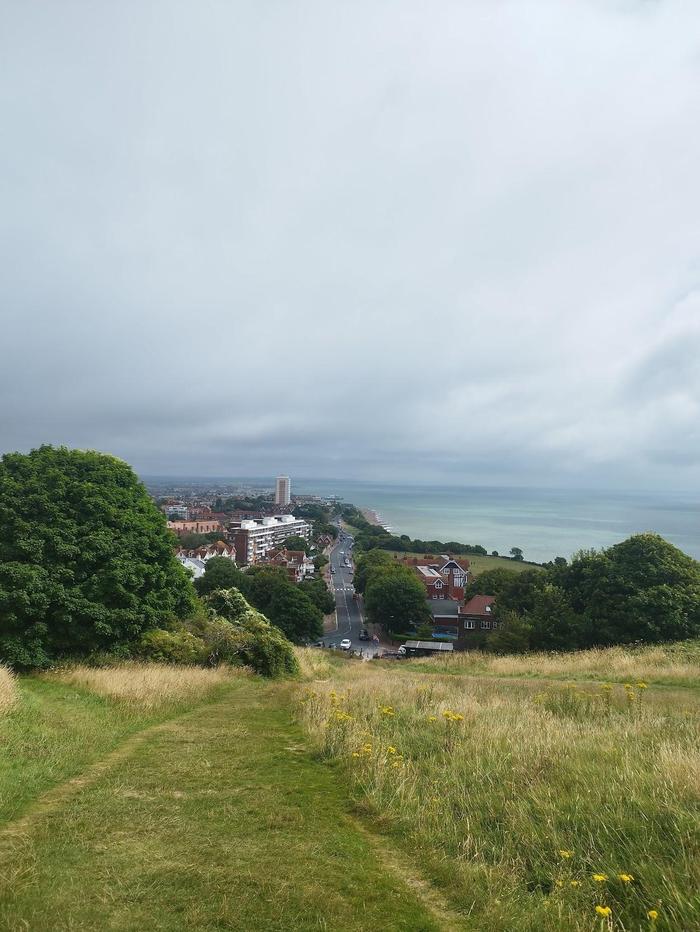 Looking down over Eastbourne